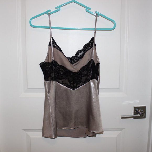 Zara Metallic Silk Top - Picture 2 of 3